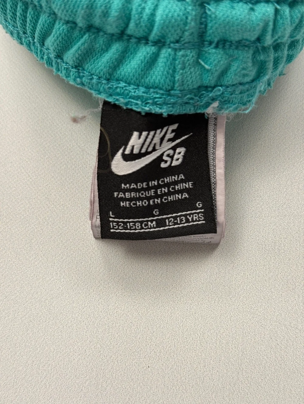 Nike SB Basketball Shorts Teal Oversized - Boys Large